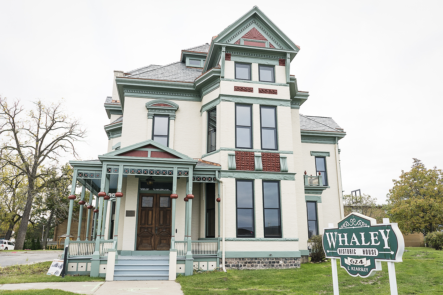 Flint, MI - Tuesday, October 31, 2017: The Whaley Historic House Museum sits on Kearsley Street, along I-475, on a fraction of the land it was originally built on. Kearsley Street was home to many of the influential families of Flint including the Do