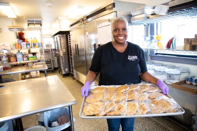 Teressa Morris has been selling her baked yummies for more than a decade but opened her storefront just a year ago.