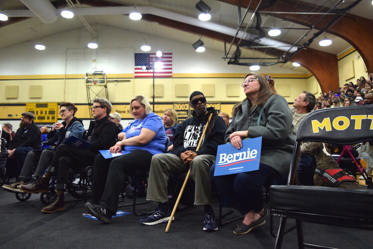 Over 1,000 people attended Bernie Sanders’ town hall on racial and economic injustice within Ballenger Field House, Saturday, March 7. 