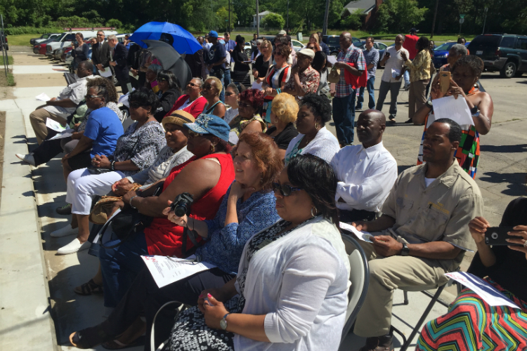 More than 100 people attended the ribbon cutting ceremony for Flint Development Center on Thursday, June 8, 2017. 