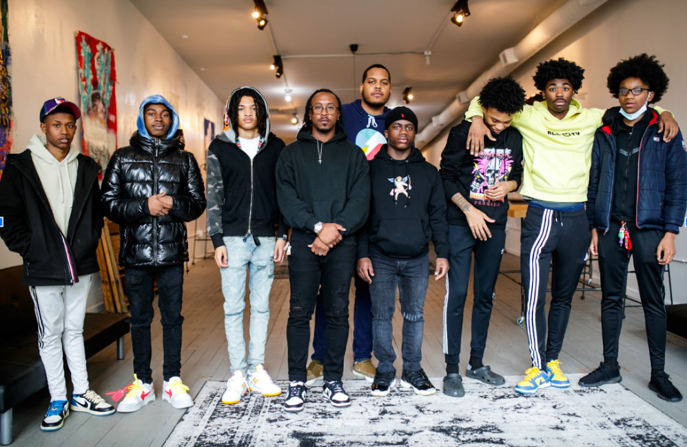 Several teens from the Boys & Girls Club of Greater Flint visited the clothing store and creative community space BAU-HŌUSE in downtown Flint on Tuesday, May 2, 2023.