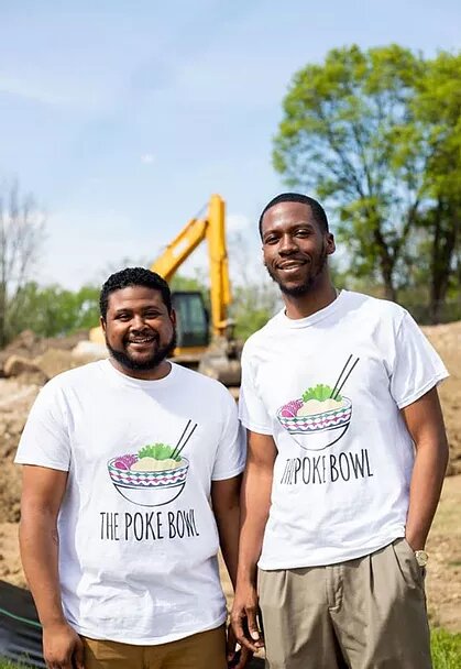 Brothers Justin Bush and Jeron Dotson are the owners and creators of Flint's Poke Bowl.