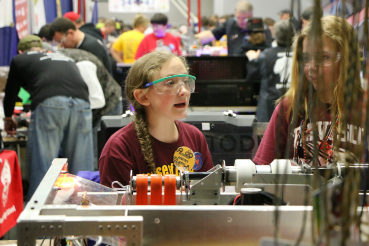 FIRST Robotics was created as a way to encourage young people to pursue careers in the STEM (science, technology, engineering, mathematics) fields by giving hands-on experience.