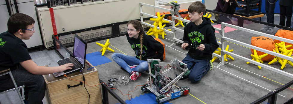 The robotics team at Carman-Ainsworth Middle School is preparing to go to the world championships this month.