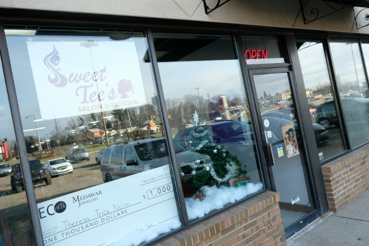 Sweet Tee’s Salon and Kids Spa is located at 4205 Miller Road. 