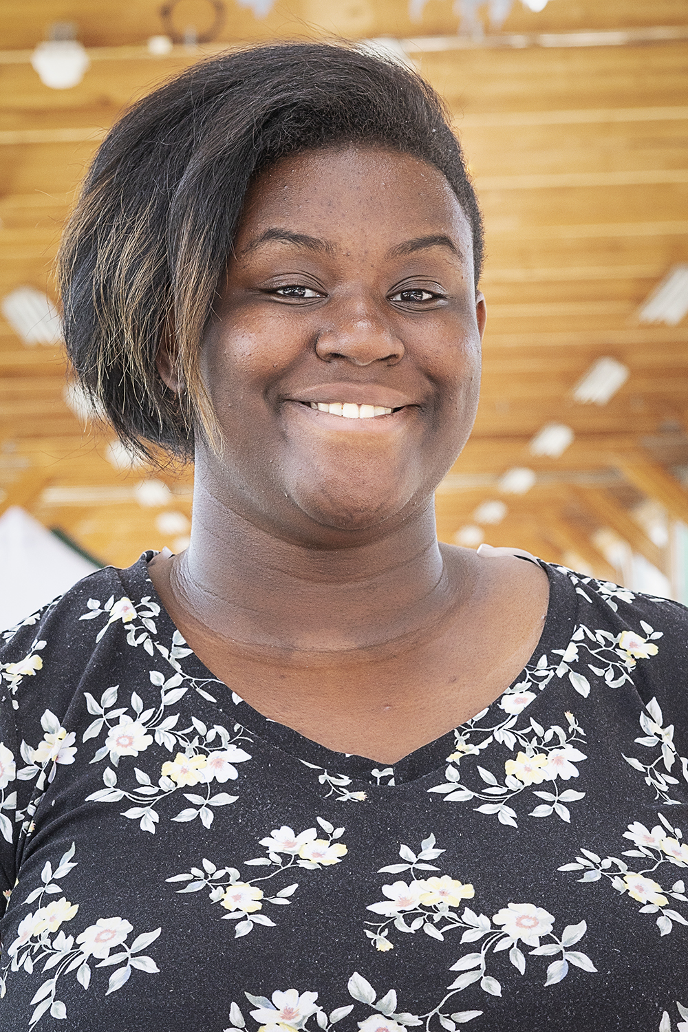 Flint, MI - Thursday, June 7, 2018: Erin Long, 17, has her portrait taken at the Flint Farmers' Market downtown.