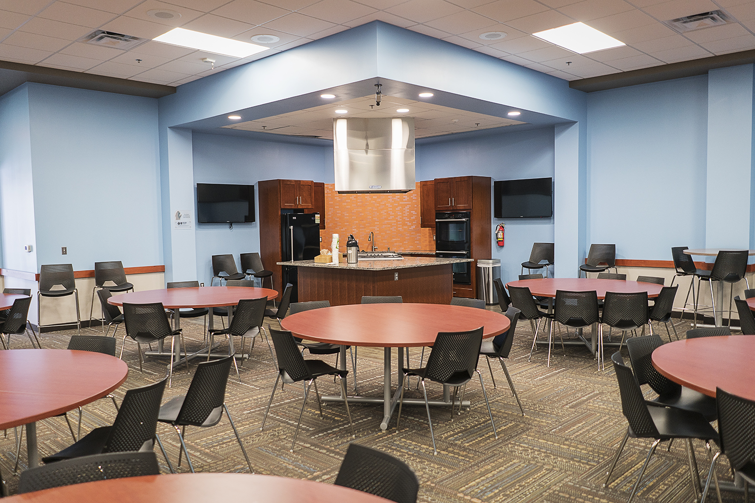 The Food Bank of Eastern Michigan hosts food nutrition education classes in their demonstration kitchen in the Hunger Solution Center.