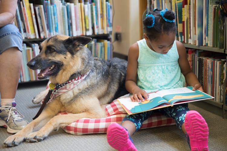 While it maybe the most adorable reading program you’ll ever see, Tell-A-Tail also is effective. Flint Public Library will host additional Tell-A-Tail events July 8, 15, and 22.
