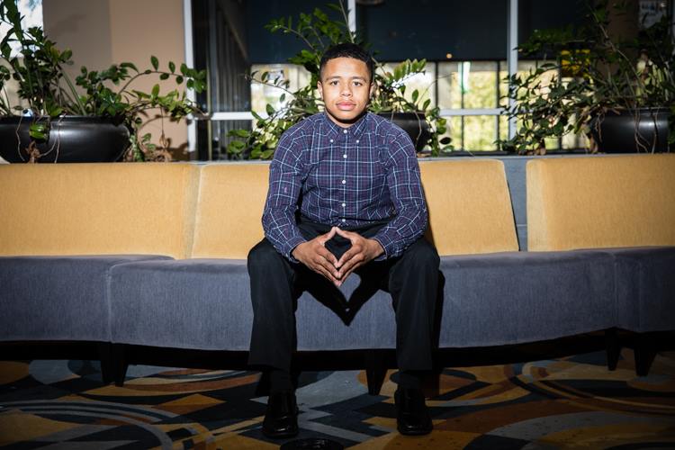 Rayshawn Riley, 21, is a student at UM-Flint and a graduate of Hamady High School. As a 2017 Diplomat Fellow, he developed a program to increase community engagement among Flint youth.