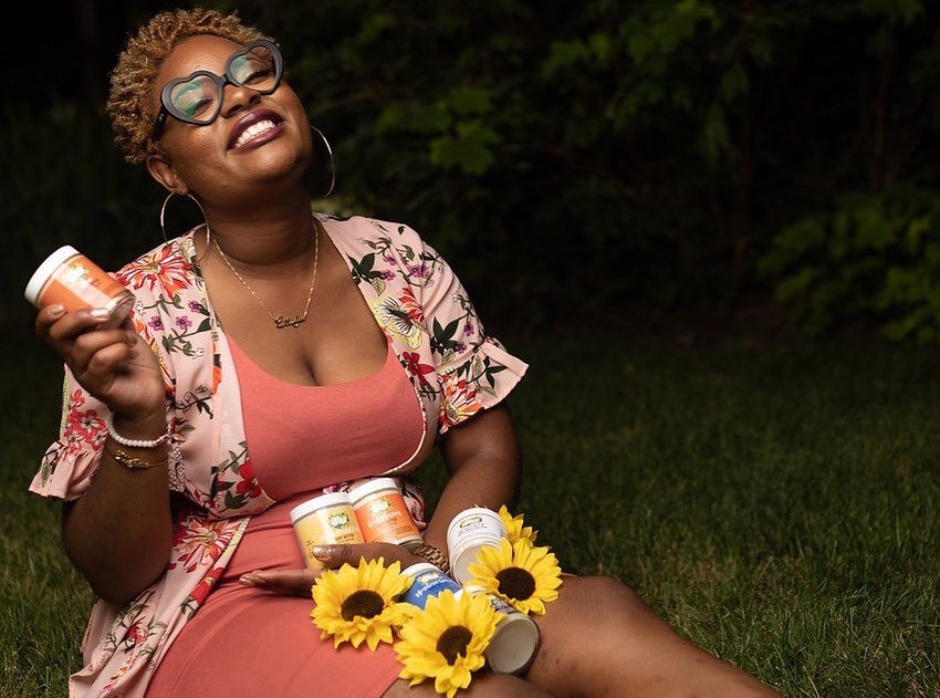 La'Asia Johnson, 25, has steeped herself in all-natural skin care, educating customers about natural ingredients and the magic that can happen when you mix them all together.