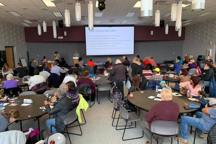 A Focus on Flint focus group on $1 million worth of neighborhood grants that took place in November 2019 for 