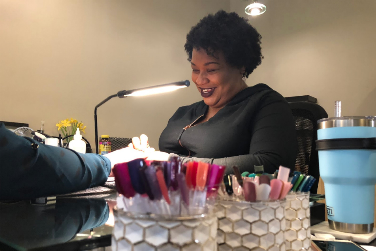 Natalie Kadie has been a nail tech for 19 years, but decided it was time to invest in her own business in her own community.