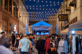 Alley Fest returns to both Buckham and Brush alleys in downtown Flint this weekend. Pictured here: The main stage in 2017.