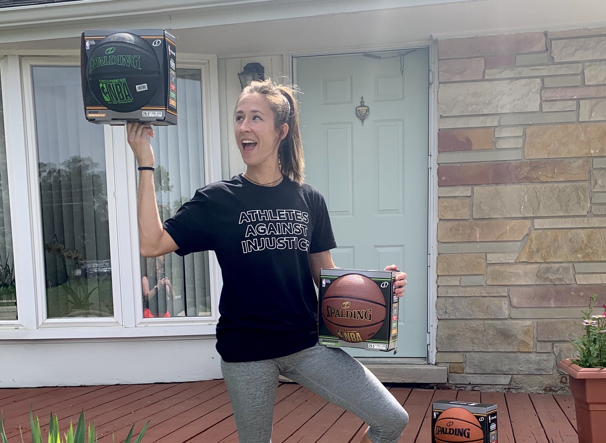 A Flint Police Officer's story inspired Ann-Marie Blaney to raise money to provide basketballs to Flint kids.