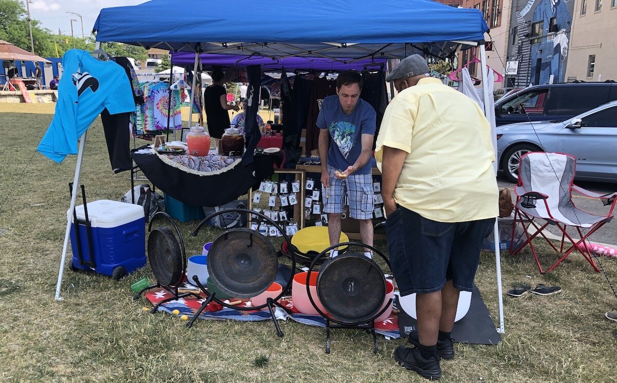 Vendors were able to sell and display their work and do live demos.