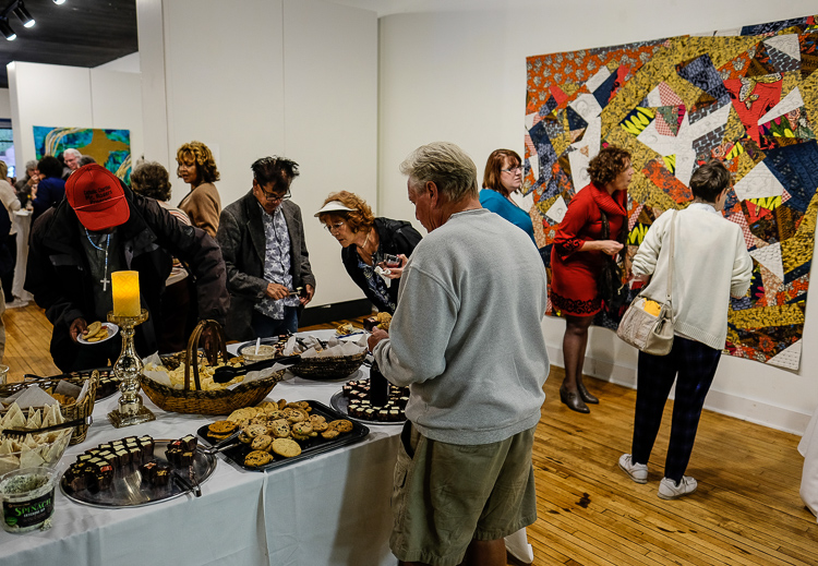 The Greater Flint Arts Council puts out a generous offering of food and beverages as well as live music for visitors to ArtWalk.