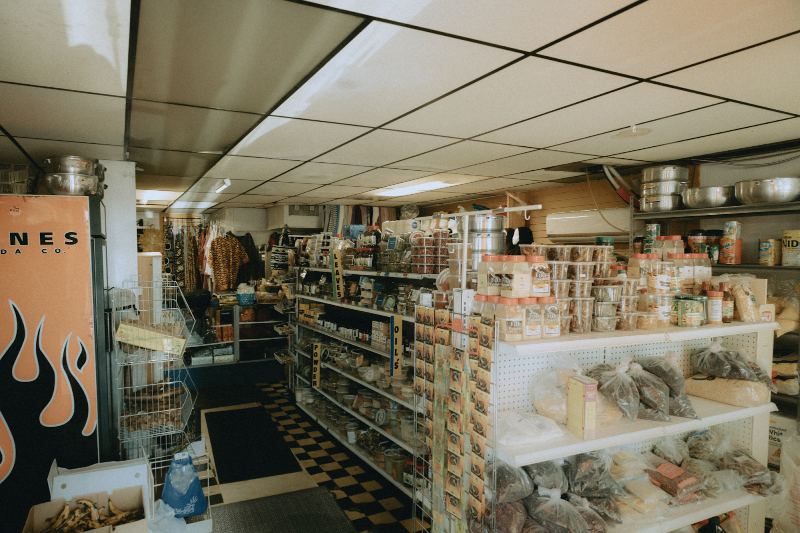 Photographed on Dec. 20, 2023, BAMS African Market on South Ballenger Highway hosts West African organic “foodstuff sourcing, products, fashion, and various home needs.”