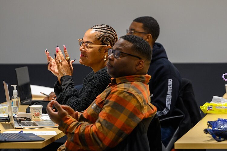 Detroit residents at Building Community Value education session.