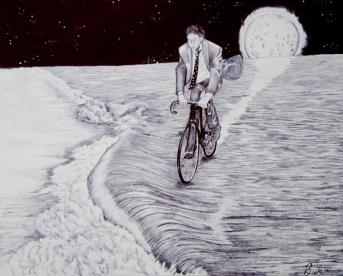 Now on view at the Flint Institute of Arts until Sept. 14, the ‘Beyond Survival’ exhibition features artwork by incarcerated artists in Michigan. (Artwork credit: Bryan Earle. The Dream, 2012. Pen on paper, 8 x 10 inches.)