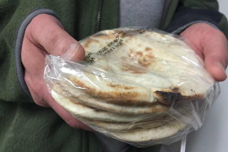 The pita uses a secret family recipe and it is the best seller at the Bread Basket in Flint. 