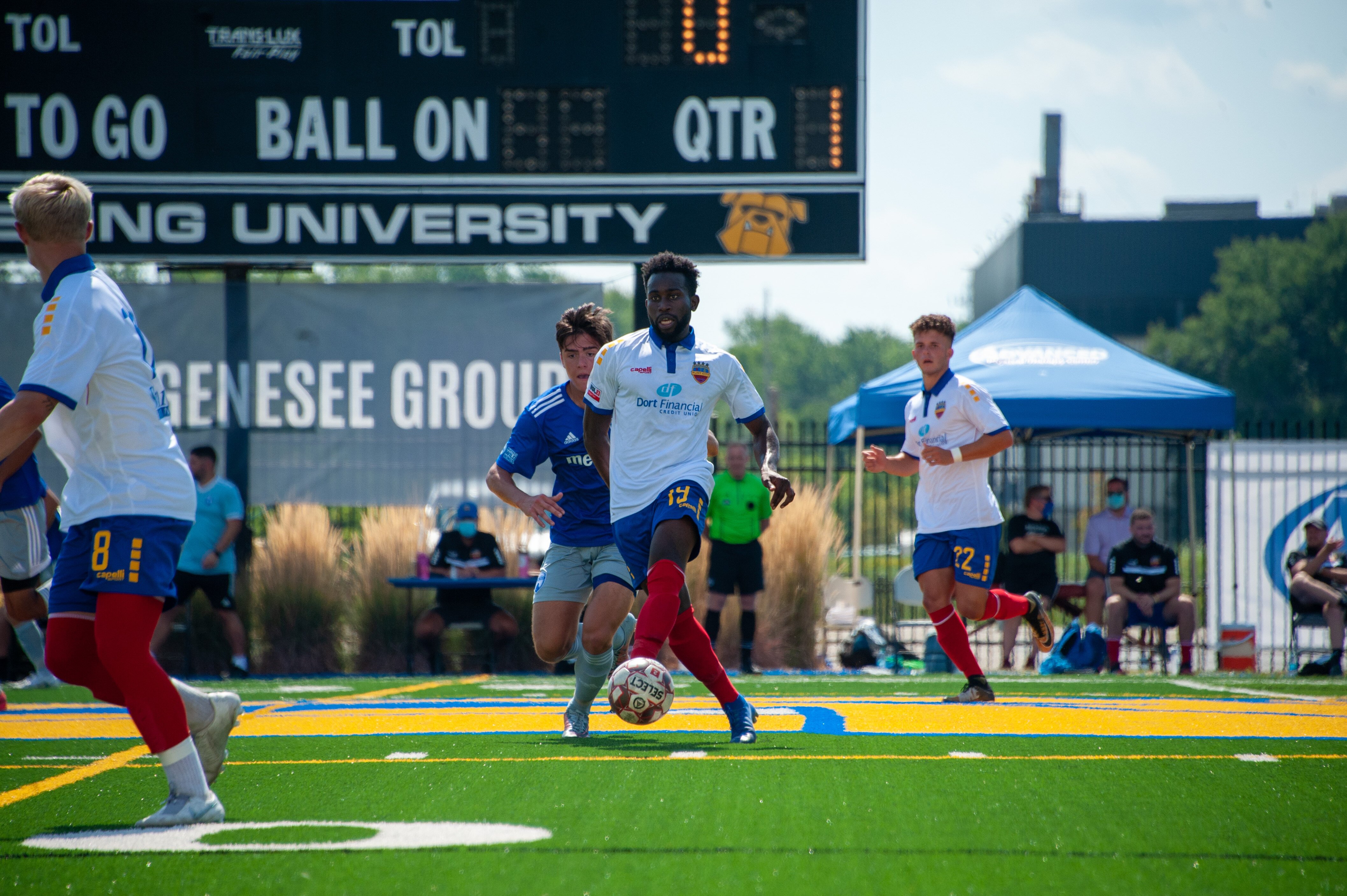 The Flint City Bucks beat Midwest United FC from Grand Rapids 8-0 in their first of six exhibition games August 23. 