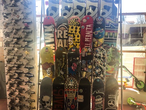 The Skripniks added skateboards to their inventory in 1984.