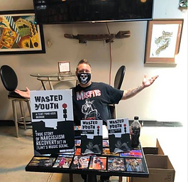 John P. Ribner at the book signing for "Wasted Youth: A Flint Punk Rock Memoir." His next book signing will be on December 3rd at Flint Local 432. 