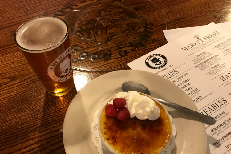 Creme brulee is among the new offerings on Churchill's revamped menu that specializes in foods made in-house and from scratch with an appreciation for high-quality ingredients