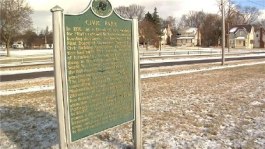 Civic Park historic marker