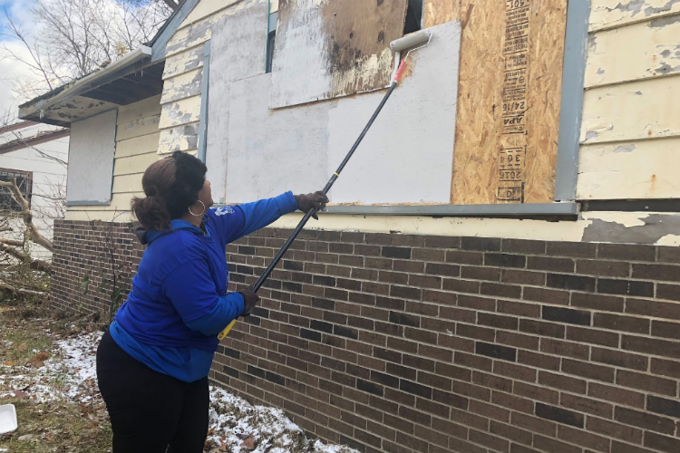 This cleanup work is personal to Sandra Johnson, project manager for the $1 million Byrne Criminal Justice Innovation Program grant.   