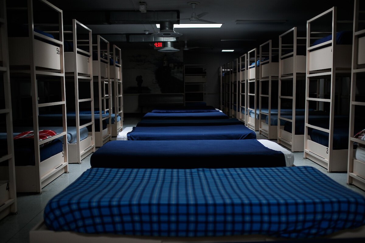 Beds for the men staying at Carriage Town Ministries.