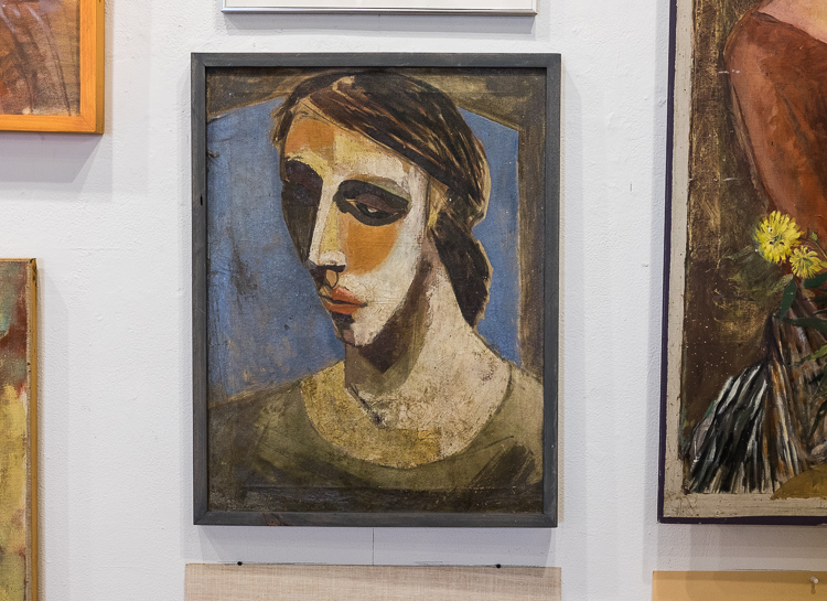 The Stefan Davidek retrospective exhibit shows a Picasso influence. 