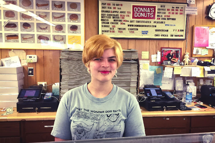 Alicia Gibbons, 24, is third-generation owner of Donna’s Donuts.
