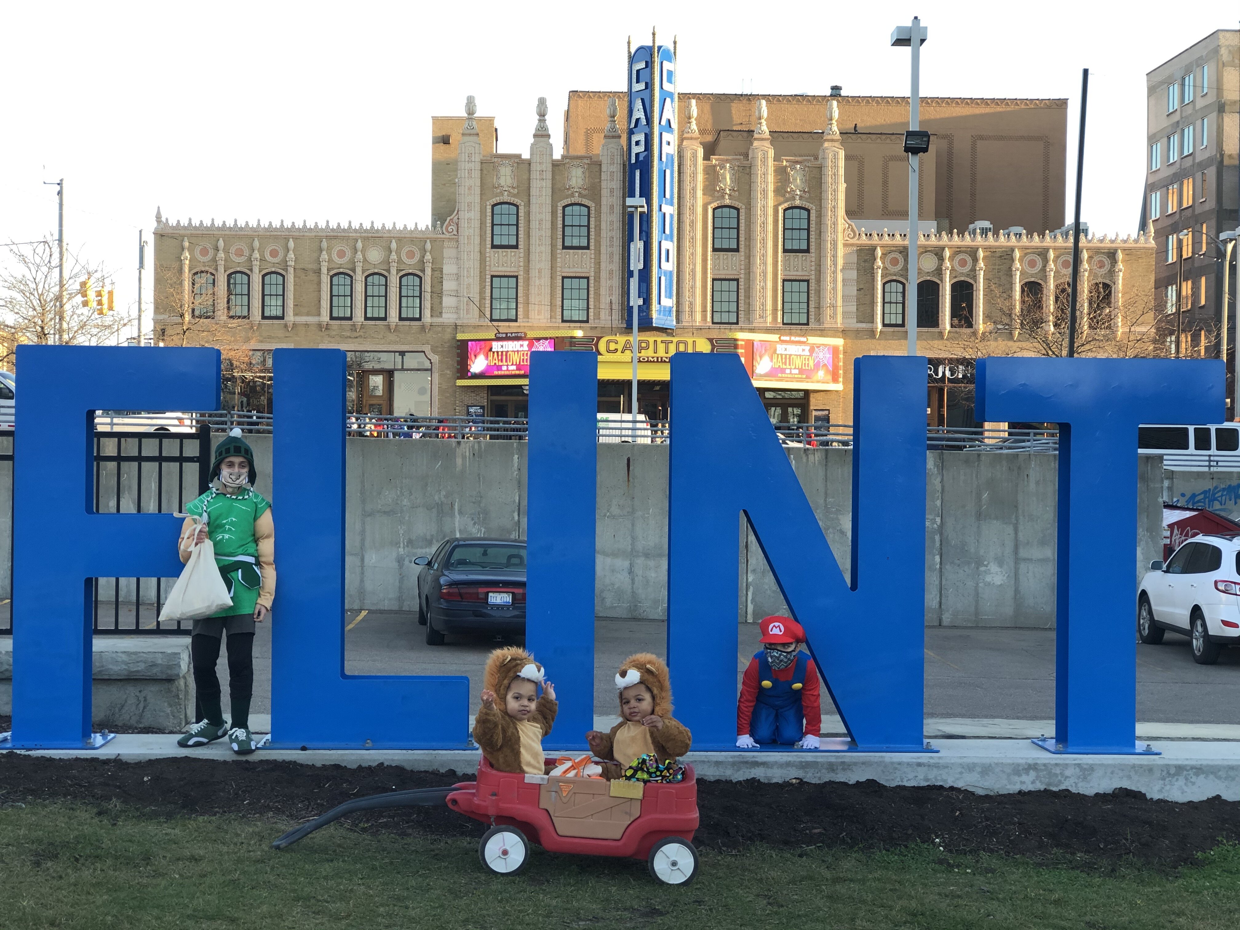 Several downtown businesses teamed up to pass out candy to trick-or-treaters downtown on Halloween. More than 1,000 people attended.