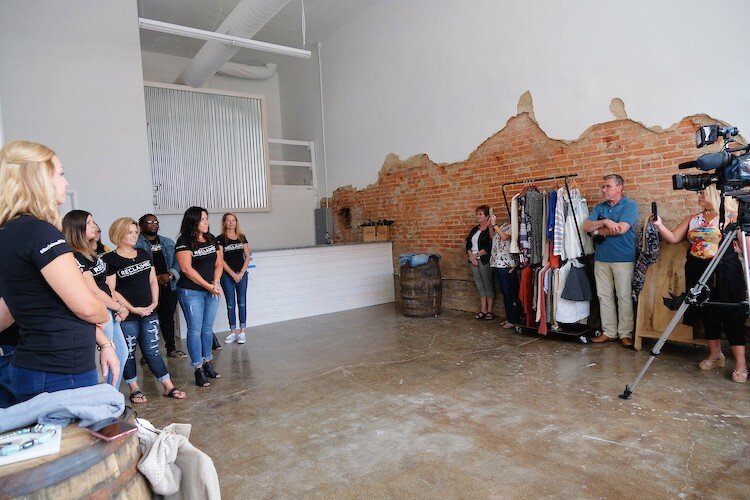 Work inside the Reclaimed storefront is ongoing, but organizers expect Reclaimed to open Oct. 1, 2019. 