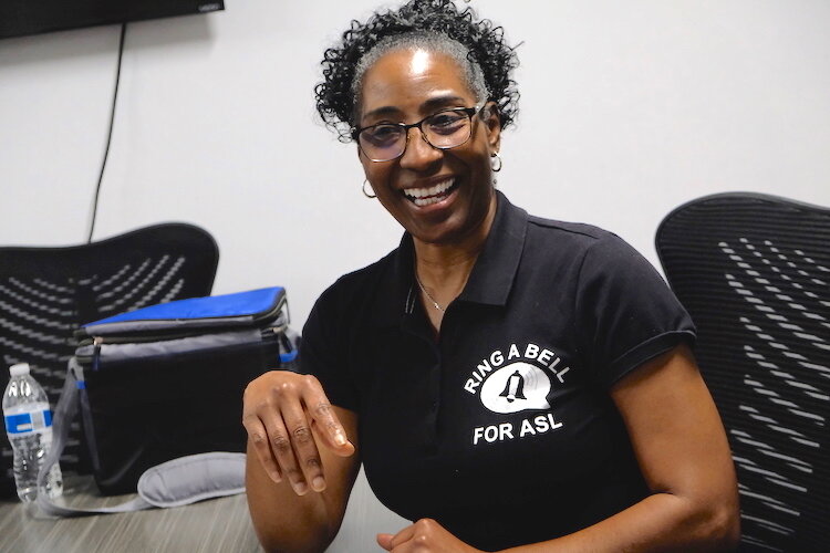 Linda Bell teaches a weekly ASL class when she’s not working on developments for her app, Bell Tech Communications set to showcase Feb. 13.