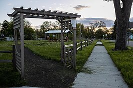 A neighborhood park with a pavilion and community garden has become a hub and gathering space for Eastside Franklin Park residents.