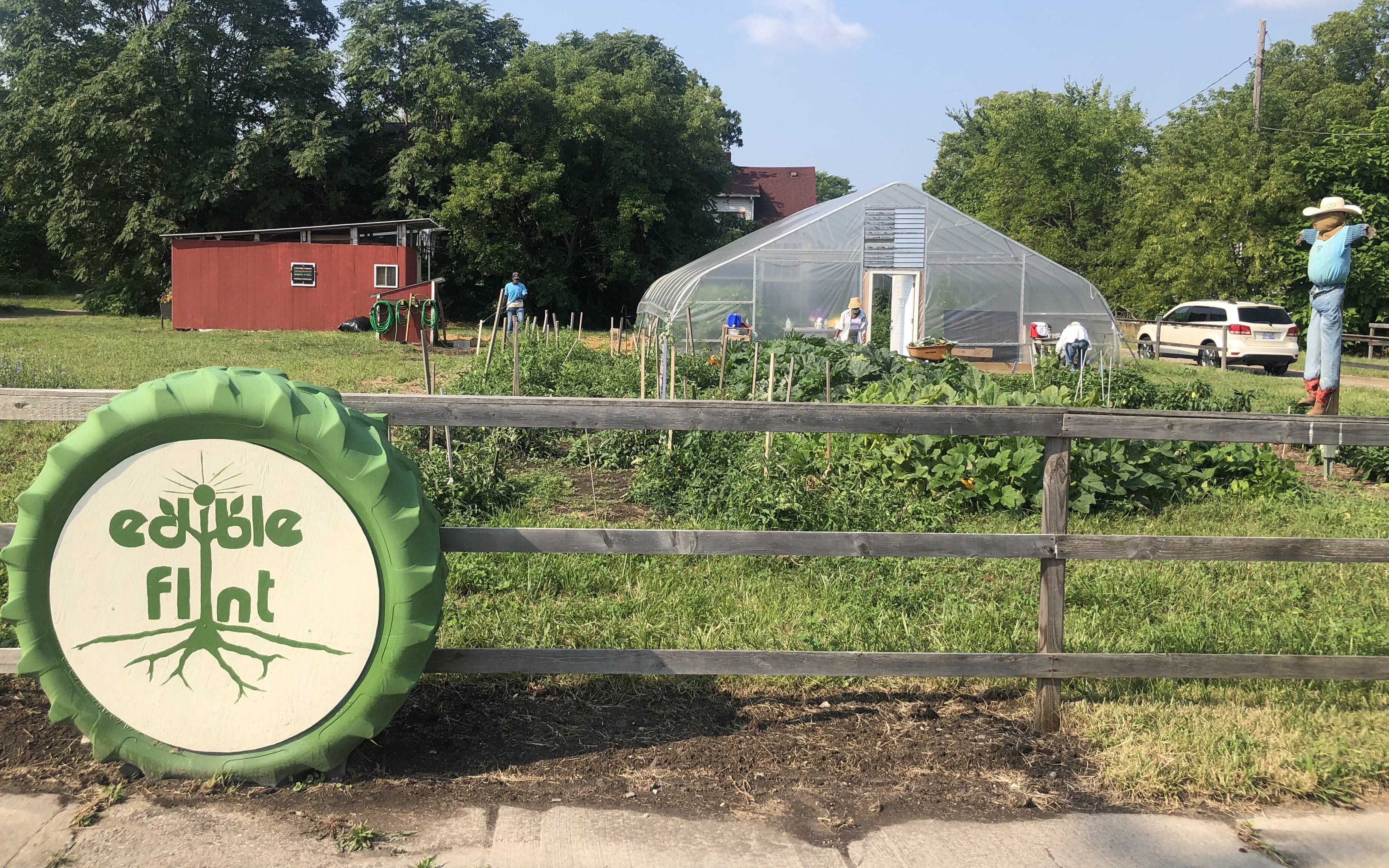 Edible Flint's Educational Farm is located near 12th and Beach streets in Flint.