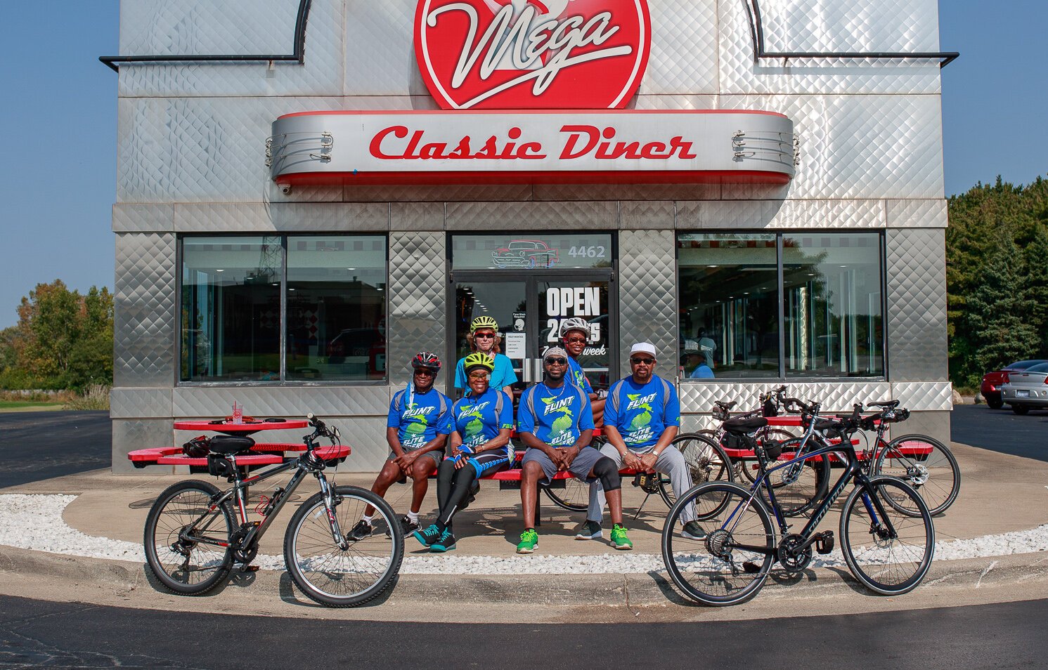 The Flint Faith Ryderz meet regularly to bike through Flint and surrounding areas.