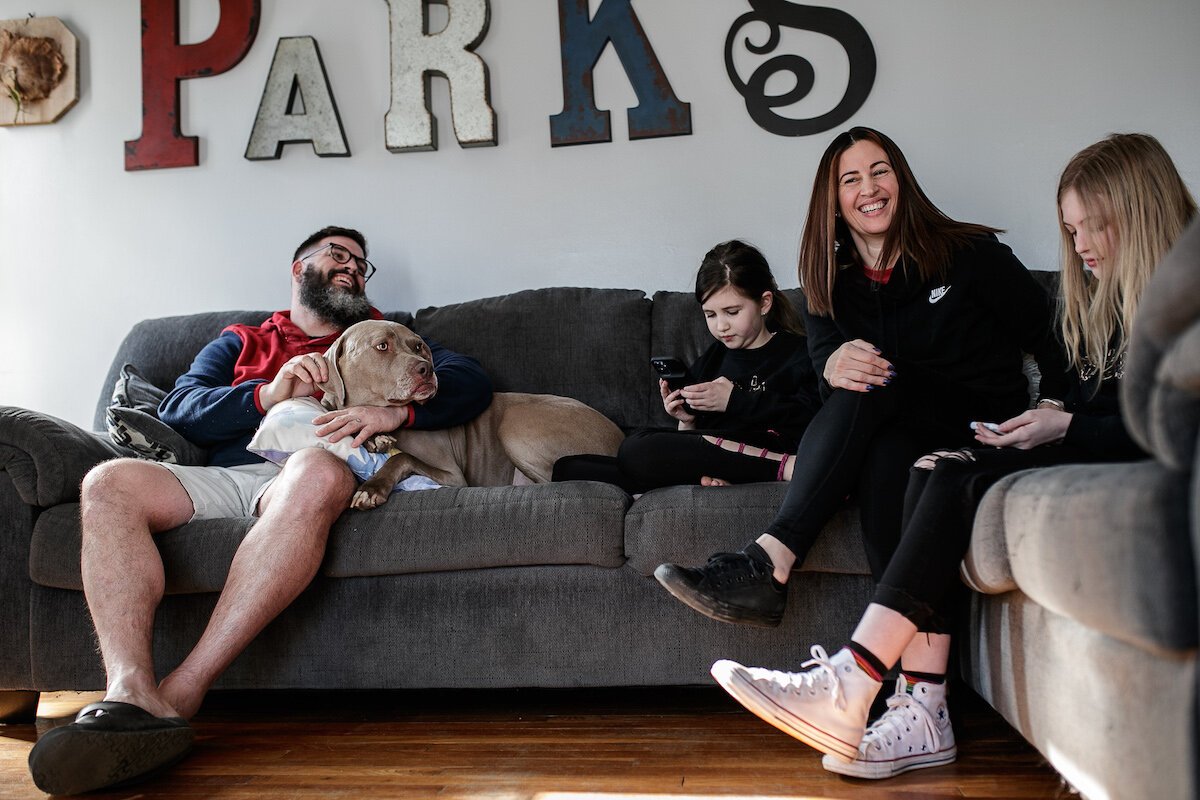 From left to right; Clay Parks, Giselle Parks, Yuliette Parks and Lily Parks.