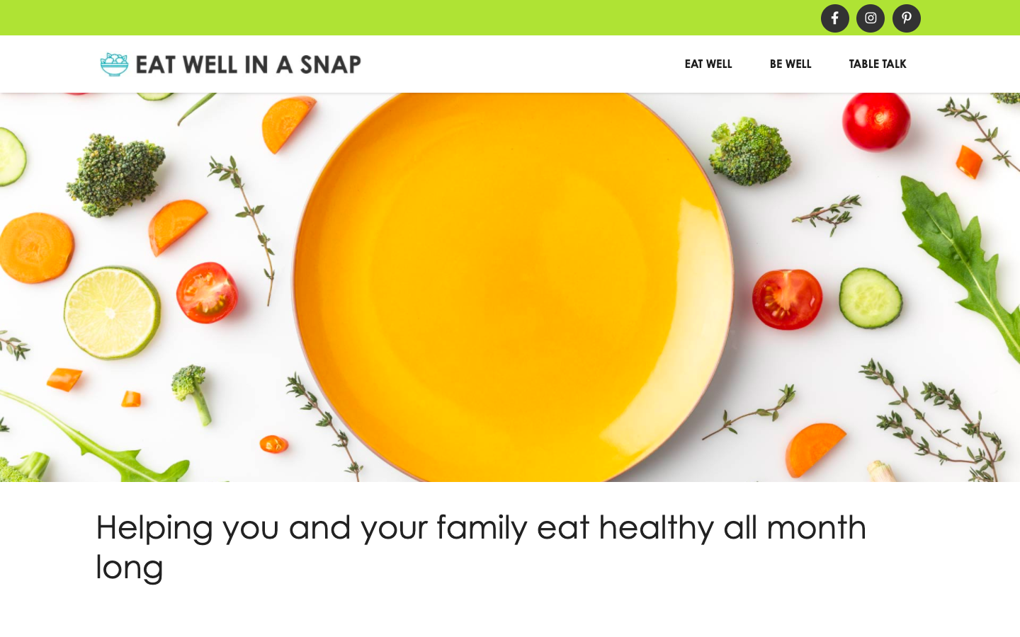 The Eat Well in a SNAP website.