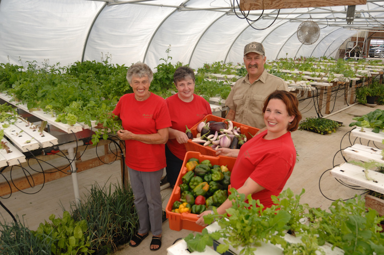 Three generations of the Leach family from Avalon Farms Homegrown in Climax sell at farmers markets in Battle Creek, Vicksburg and Bellevue 