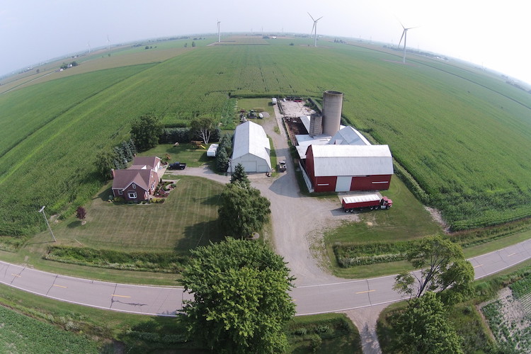 A drone's eye view from Corey Oeschager’s Thumb Drone Works