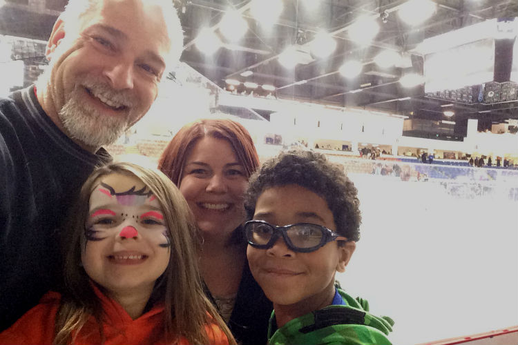 Me and mine at our first Firebirds game.