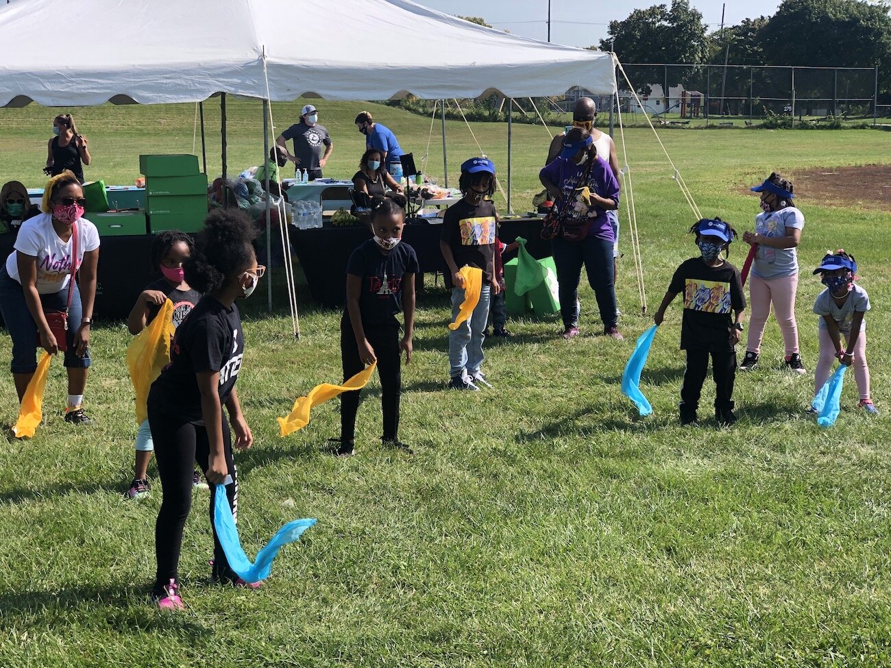 An outdoor event for kids at Berston Fieldhouse is among the programs Harambee Wellness ran this summer.