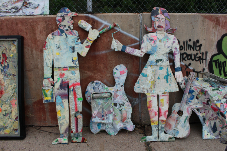 A look at some of the art on display at Free City Art Festival.