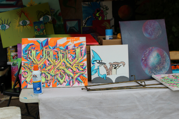 A look at some of the art on display at Free City Art Festival.