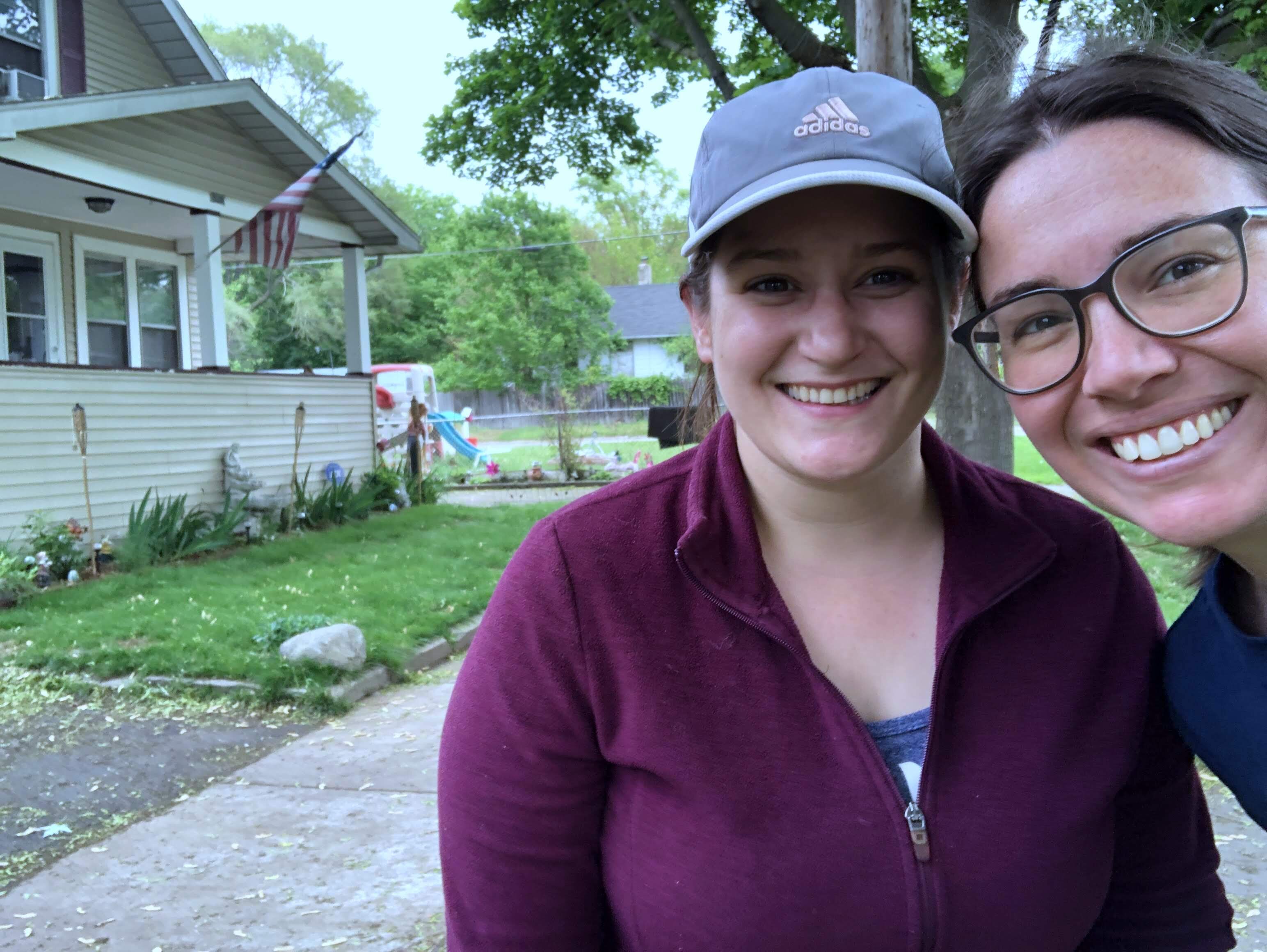 Megan Heyza (left) of the Flint Porch Project.