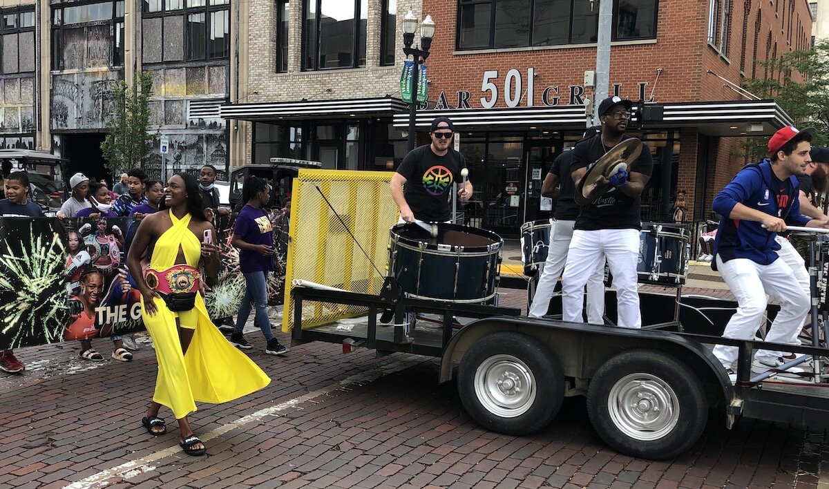 Boxing and MMA star Claressa Shields was the grand marshal of Flint's Champions Parade on Juneteenth.