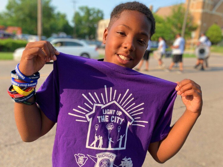 “The parade was really fun, really cool. It inspired me to keep on moving and being myself and doing what I have to do. And that’s why I went on with the parade.”  —Jarquavise Reed, 11.
